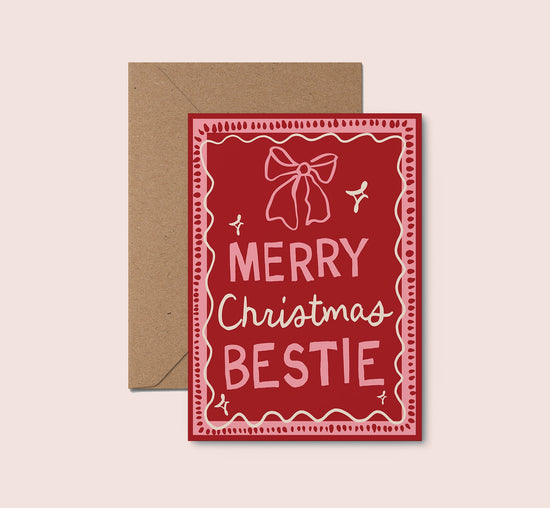 Merry Christmas Bestie Card