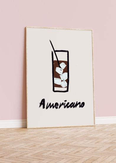 Minimalist Americano Kitchen Print