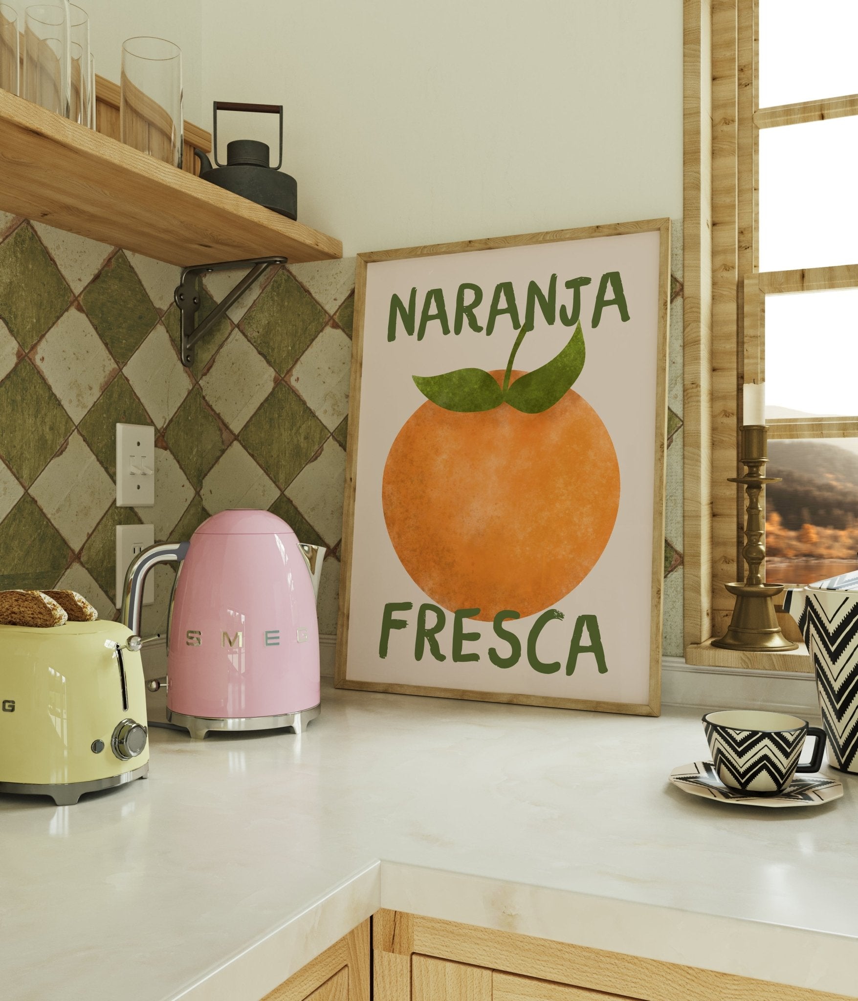 Naranja Fresca Kitchen Print