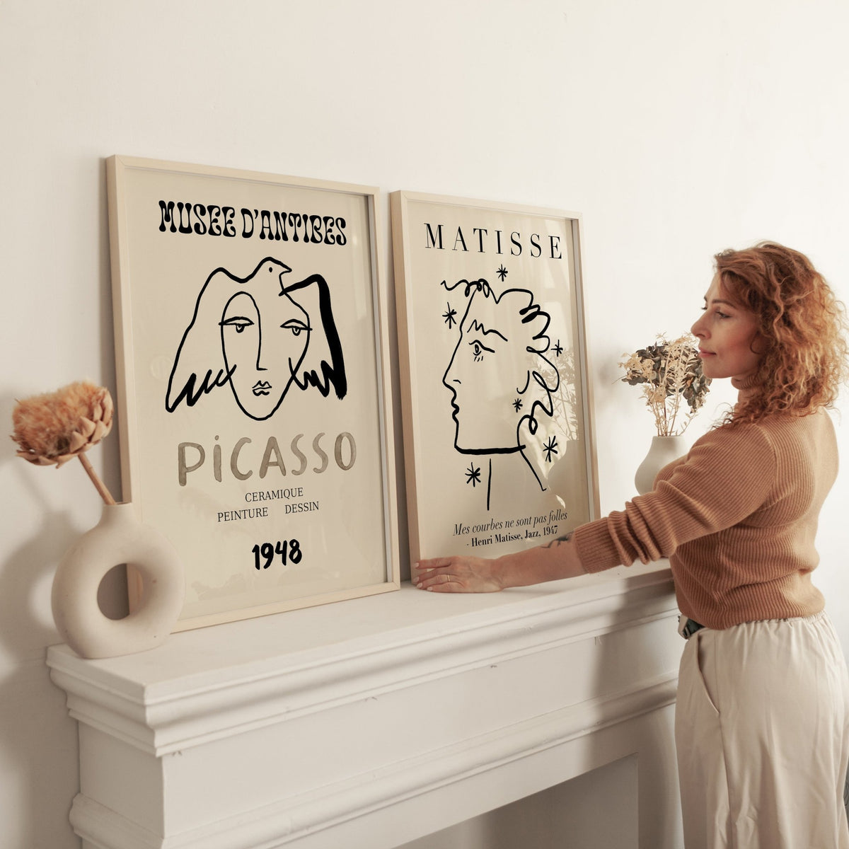 Neutral Decor Wall Art Print set of 2