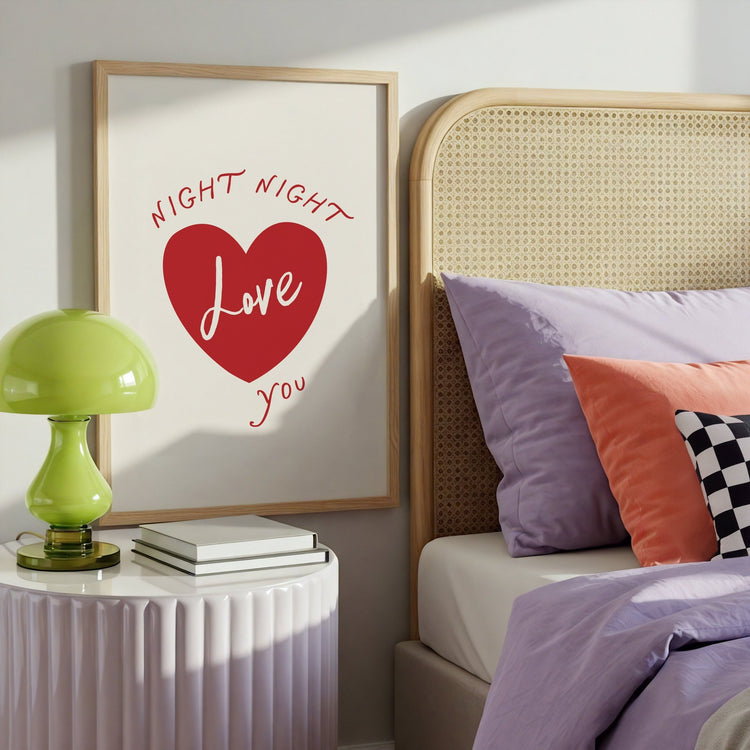 Night Night Love you Bedroom Print