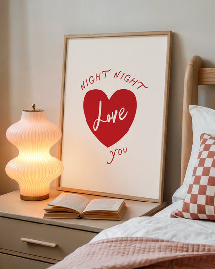 Night Night Love you Bedroom Print