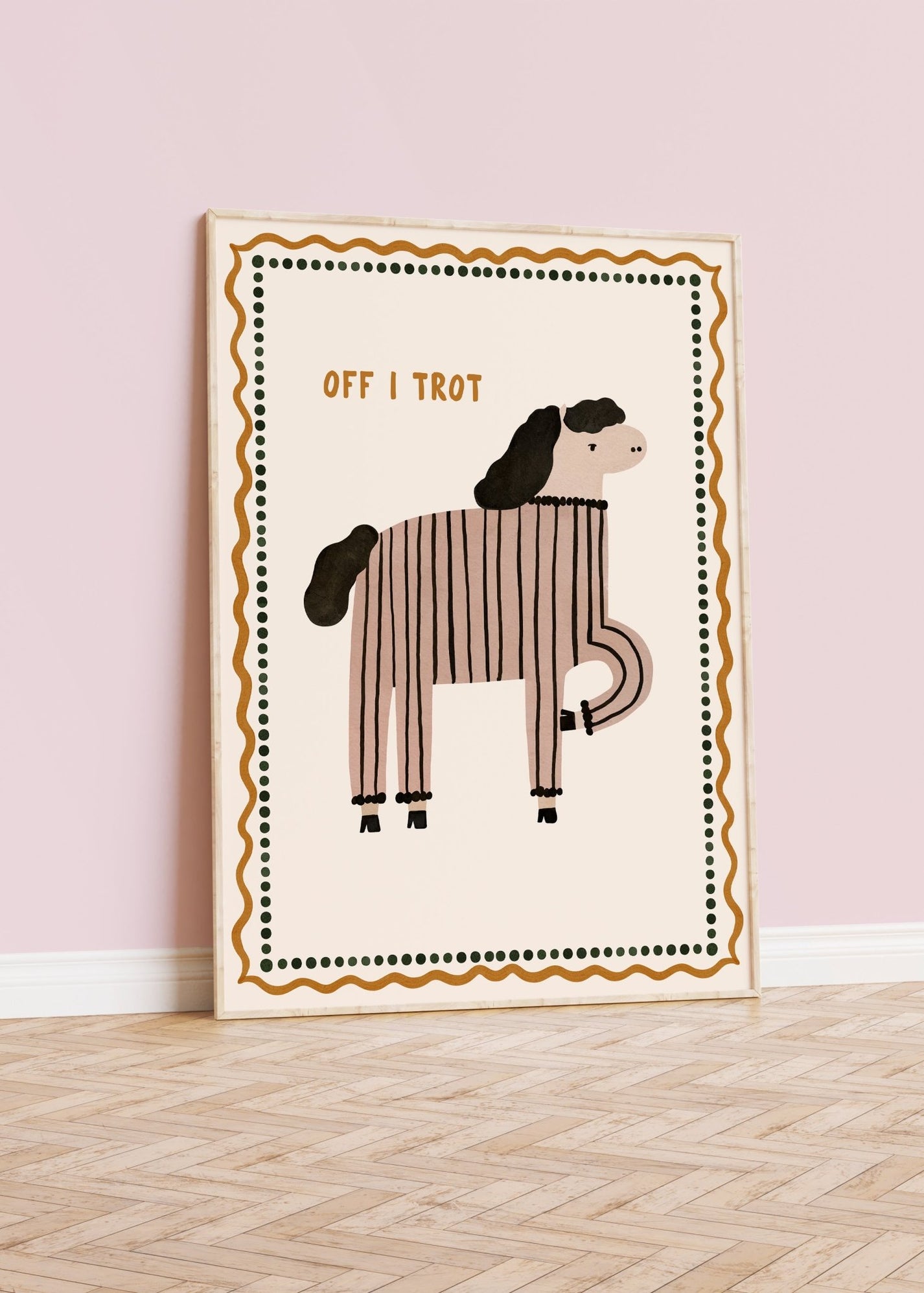 Off I Trot Print | Unique Wall Art from Moonshine Prints