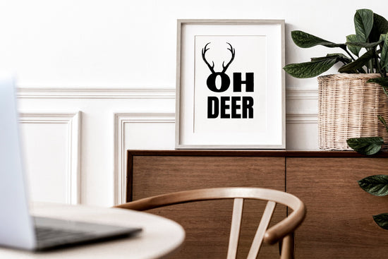 Oh Deer Christmas Picture Print