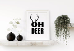 Oh Deer Christmas Picture Print