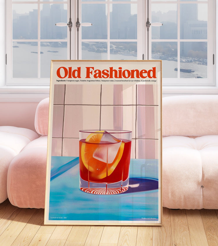 Old Fashioned Cocktail Print