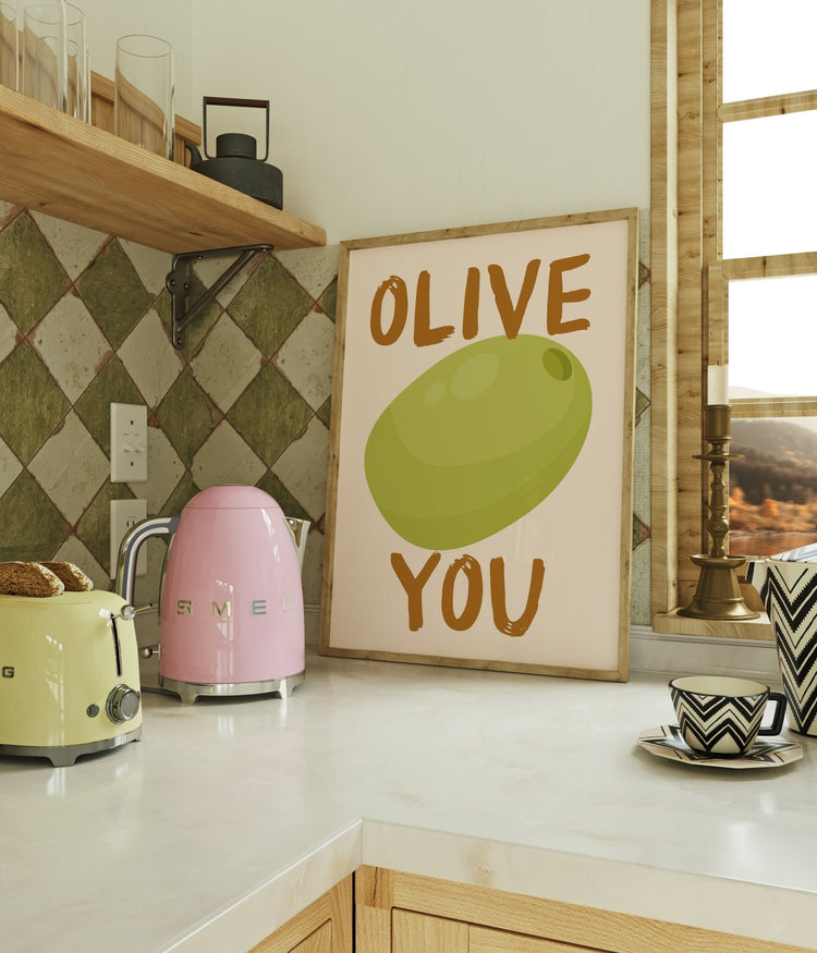 Olive You Kitchen Print