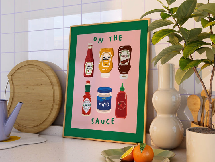 On The Sauce Kitchen Print