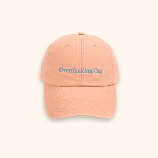 Overthinking Slogan Cap - 100% Cotton Cap