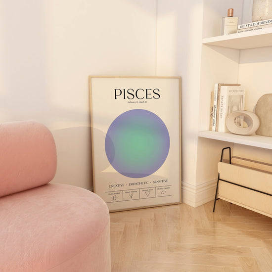 Pisces Zodiac Print