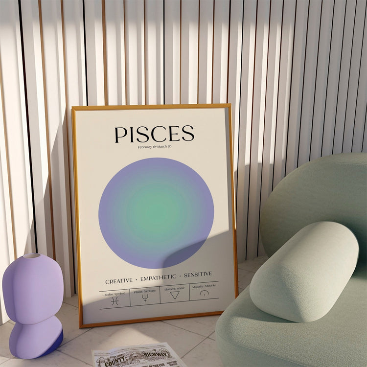 Pisces Zodiac Print