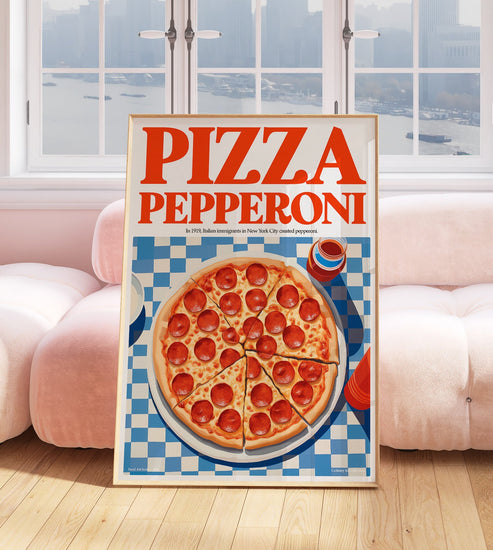 Pizza Pepperoni Kitchen Print