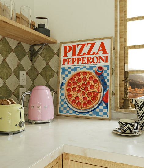 Pizza Pepperoni Kitchen Print