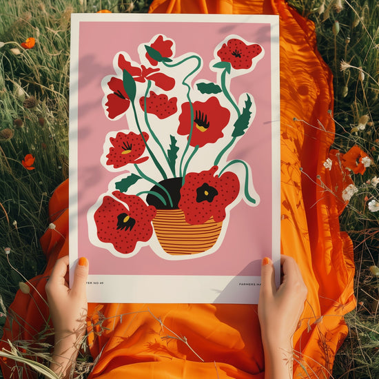 Poppies Farmer Market Print