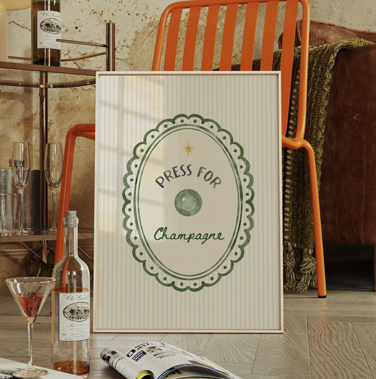 Press for Champagne Print