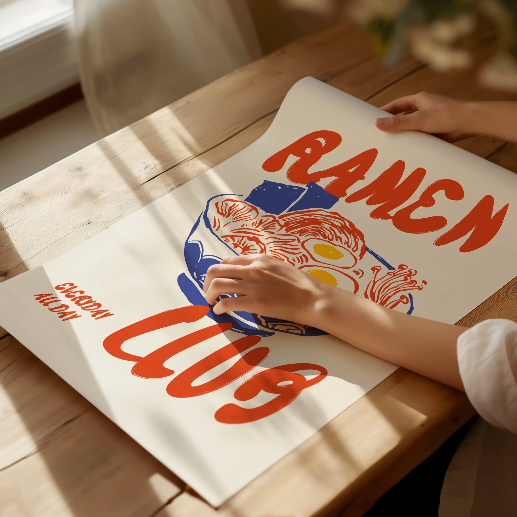 Retro Ramen Club Kitchen Print