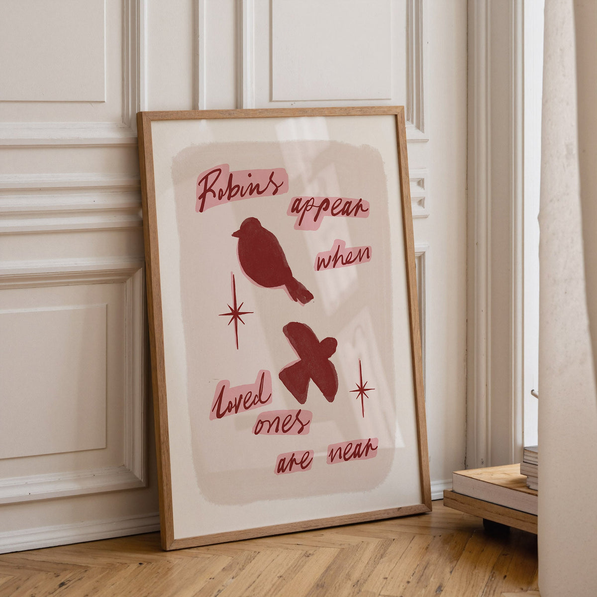 Robins Appear Christmas Print