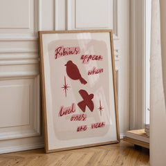 Robins Appear Christmas Print