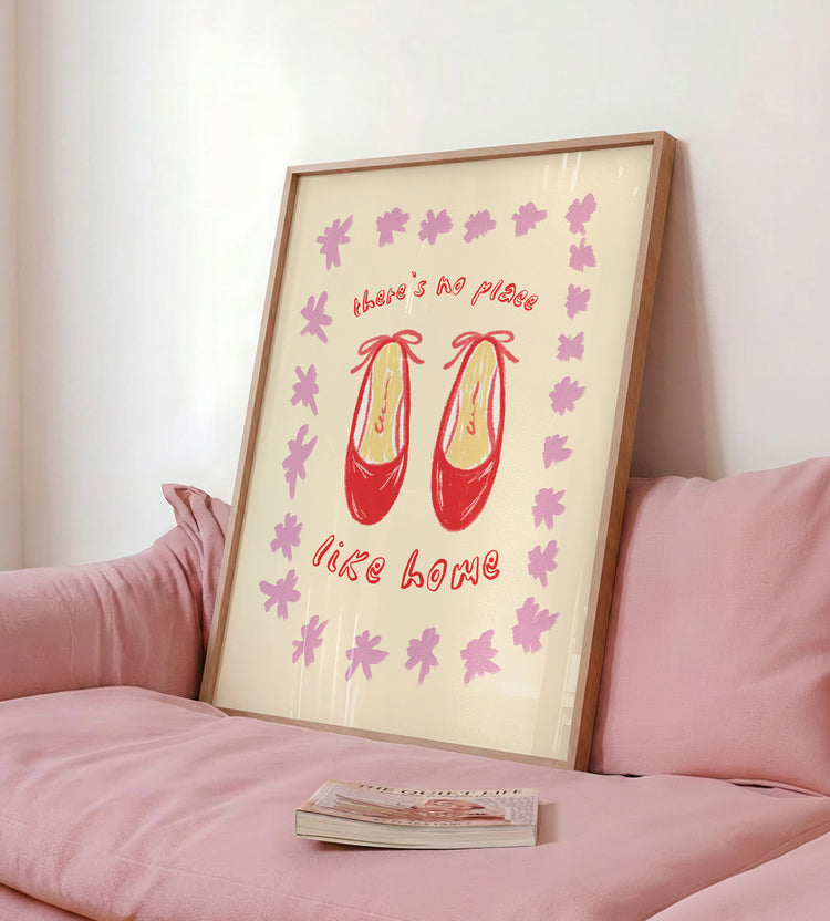 No Place Like Home Ruby Slippers Print
