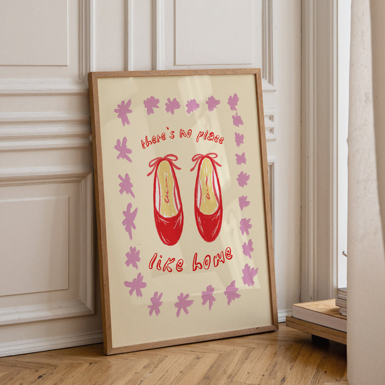 No Place Like Home Ruby Slippers Print