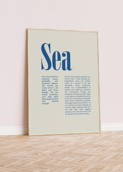 Sea Definition Print