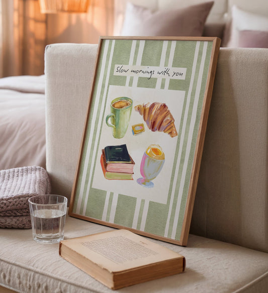 Slow Mornings Breakfast Print
