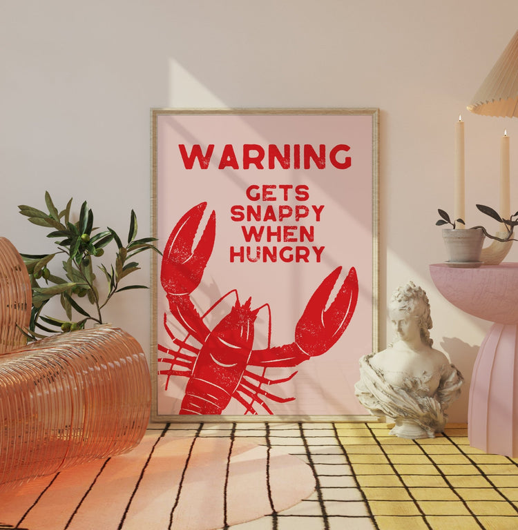 Snappy When Hungry Kitchen Print