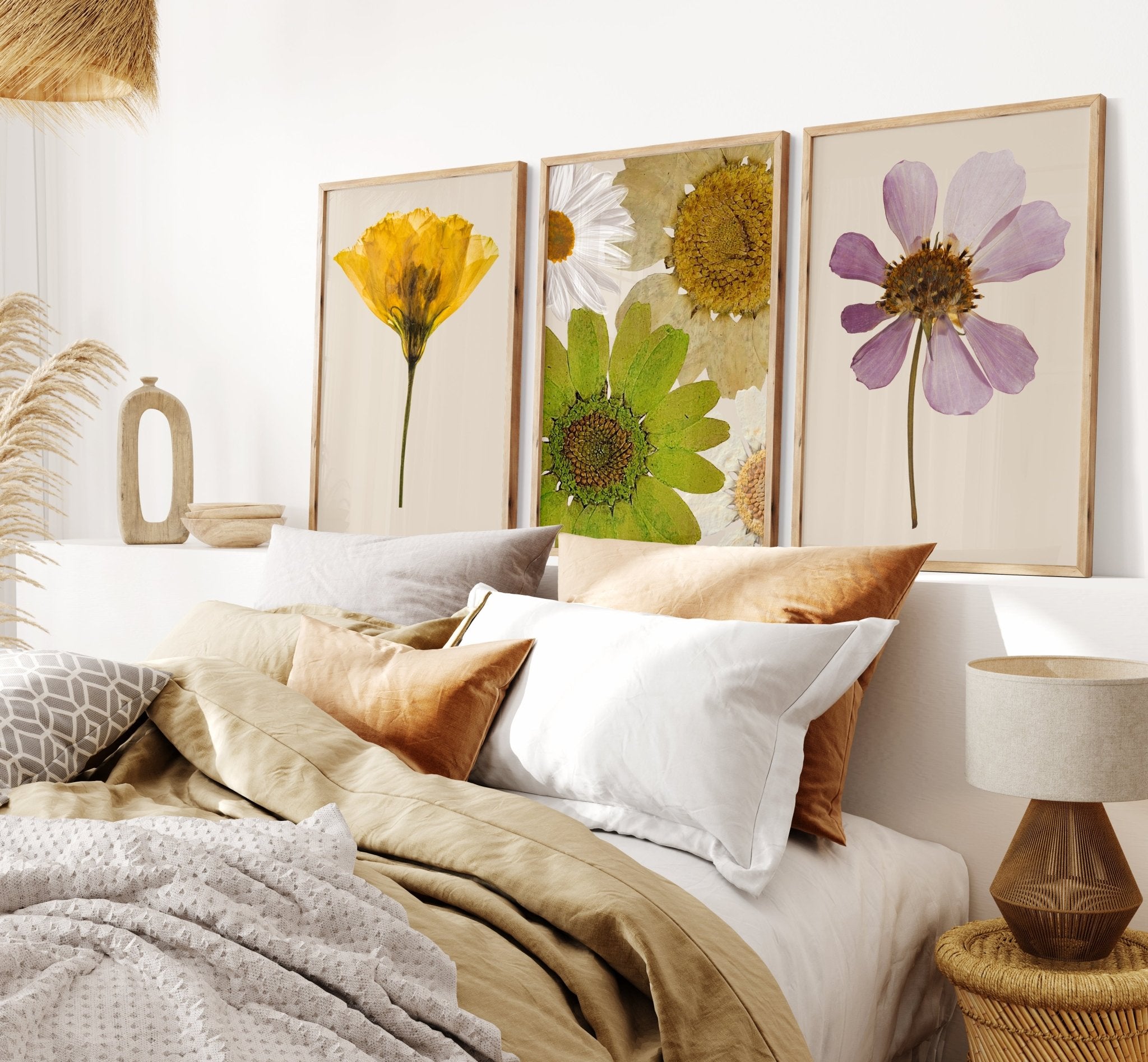 Spring Aesthetic Bedroom Art Set of 3 | Unique Wall Art from Moonshine ...