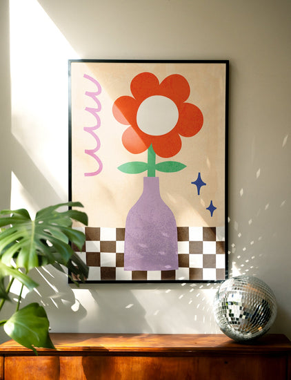 Statement Flower Abstract print