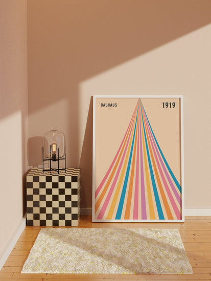 Striped Bauhaus Print