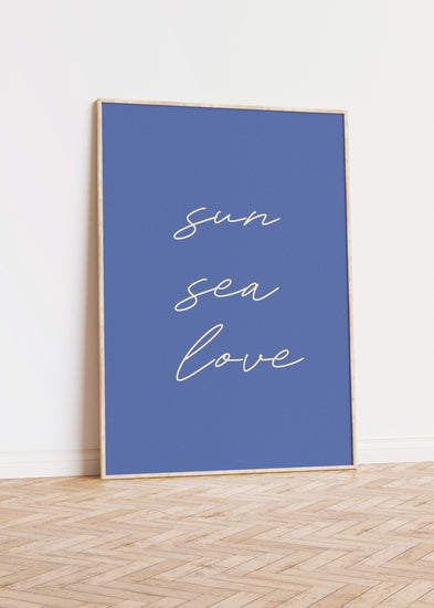 Sun Sea Love Print