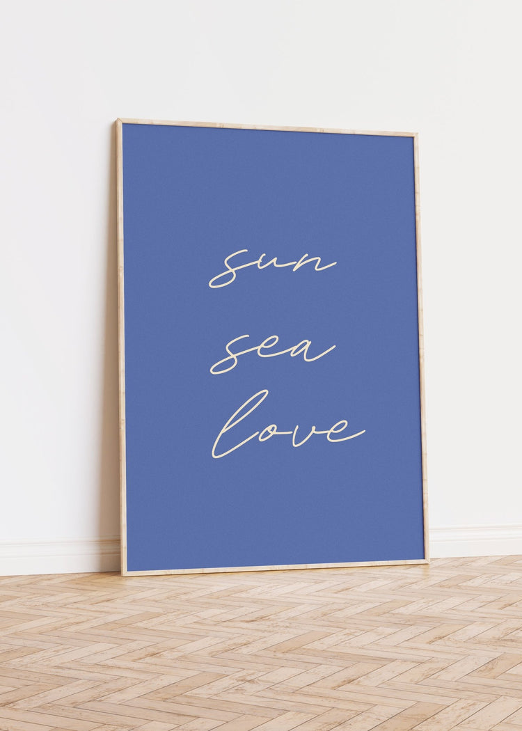 Sun Sea Love Print