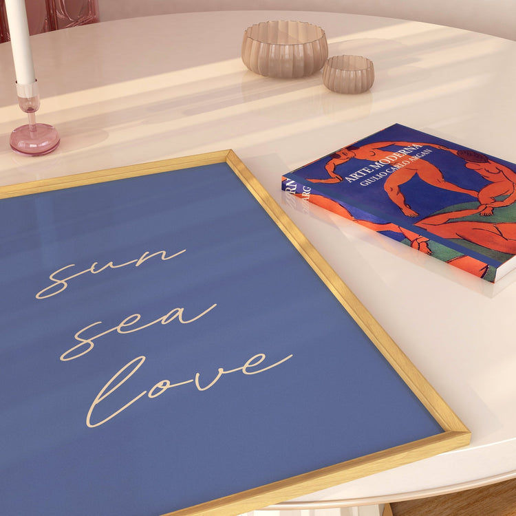 Sun Sea Love Print