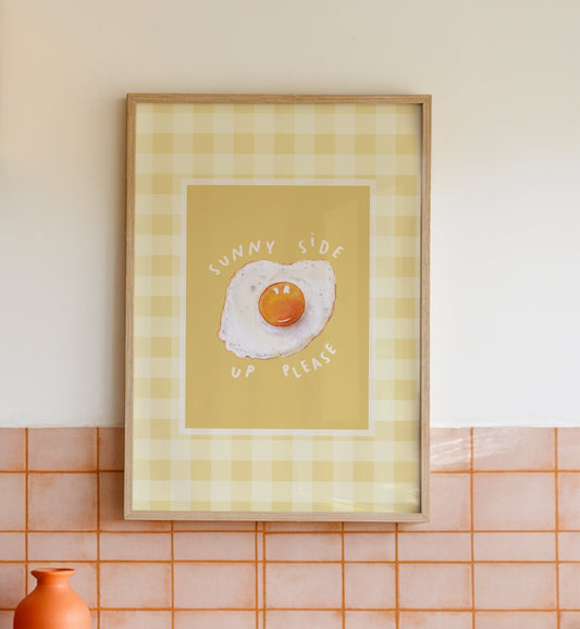 Sunny Side Up Egg Print