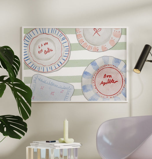 Tablescape Sage Kitchen Print