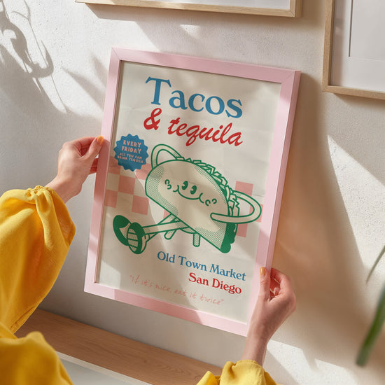 Tacos & Tequila Retro Kitchen Print