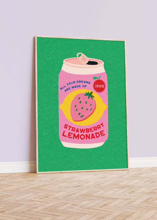 Talk Tonight Strawberry Lemonade Print