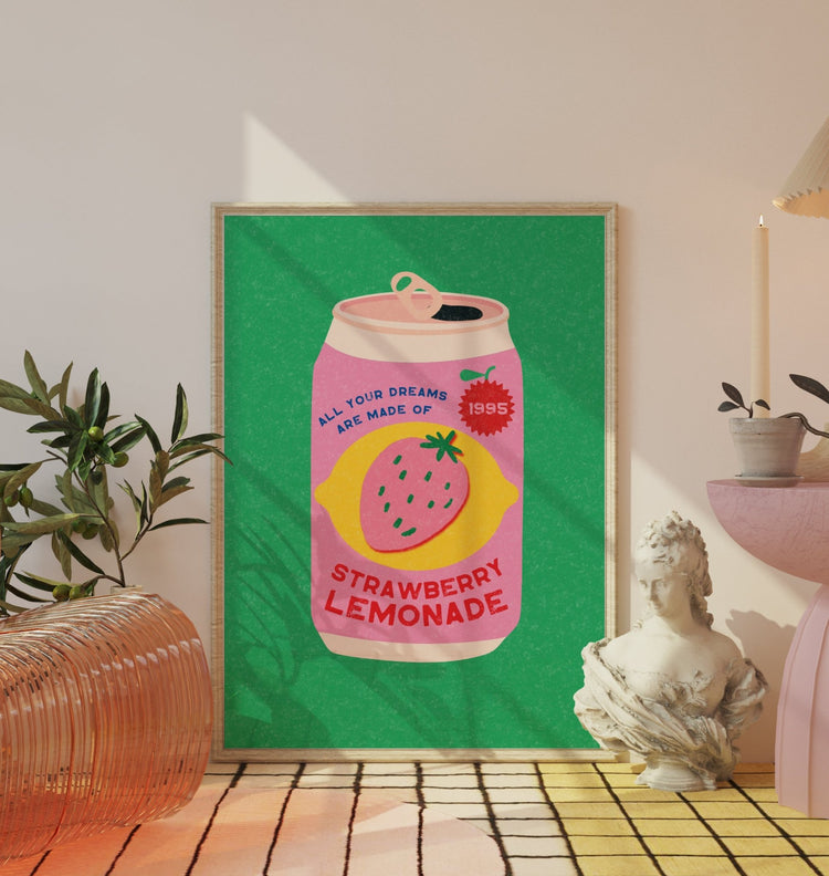 Talk Tonight Strawberry Lemonade Print