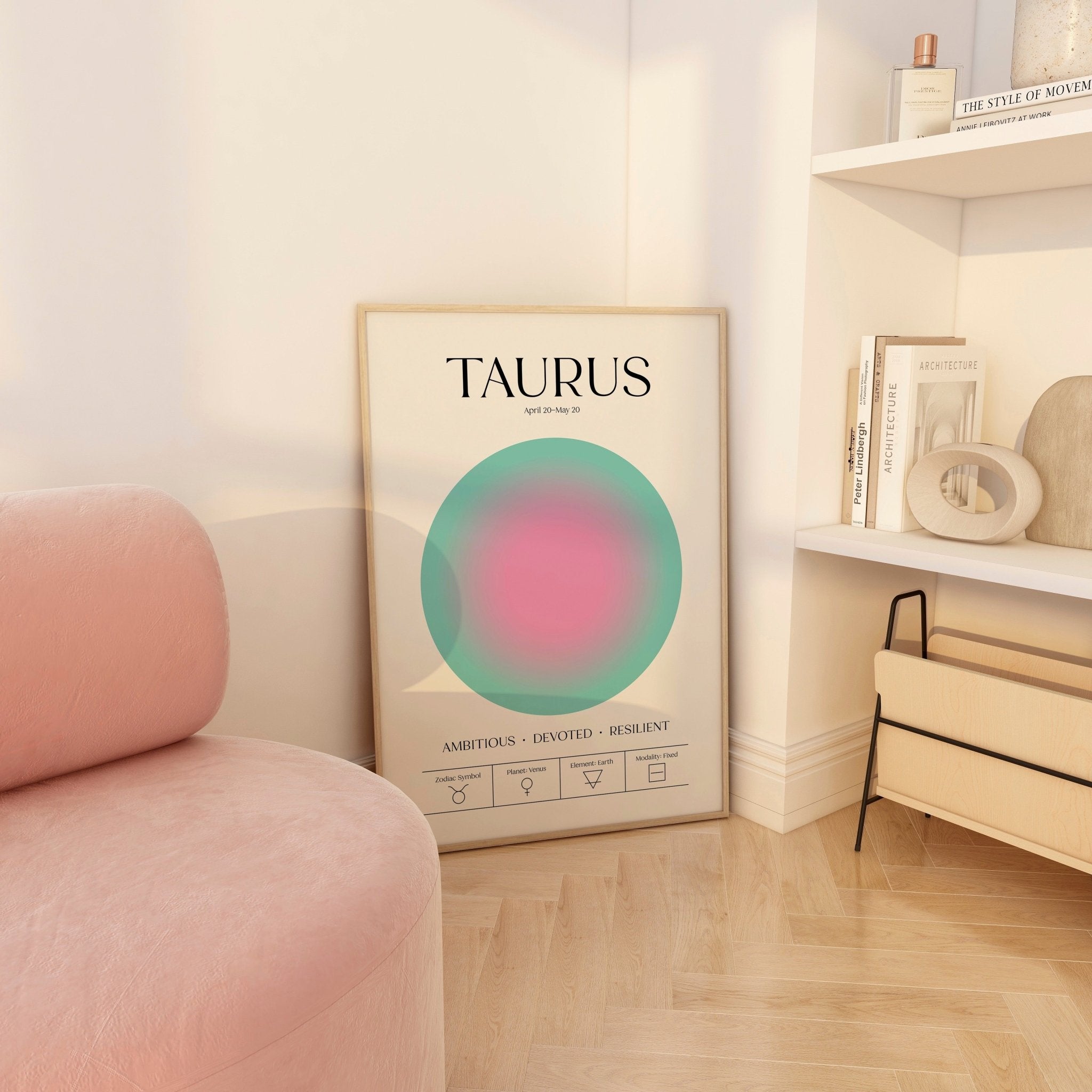 Taurus Zodiac Print | Unique Wall Art from Moonshine Prints
