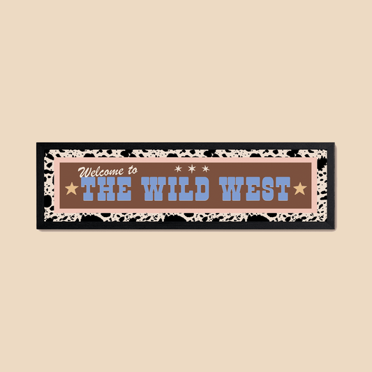 The Wild West Panoramic Framed Print
