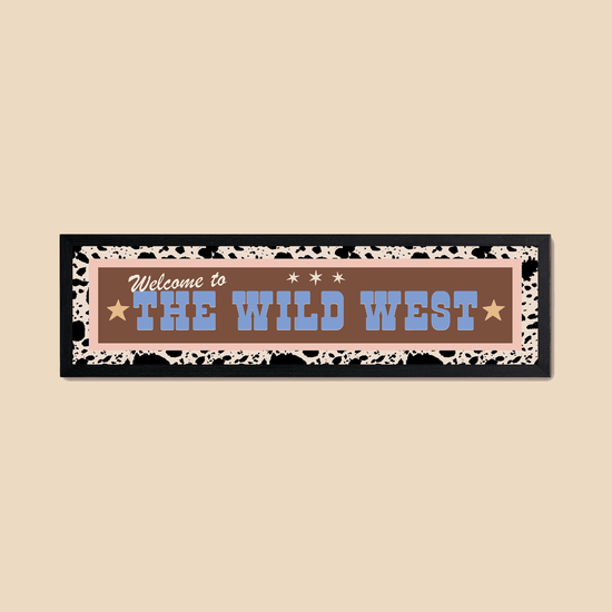 The Wild West Panoramic Framed Print