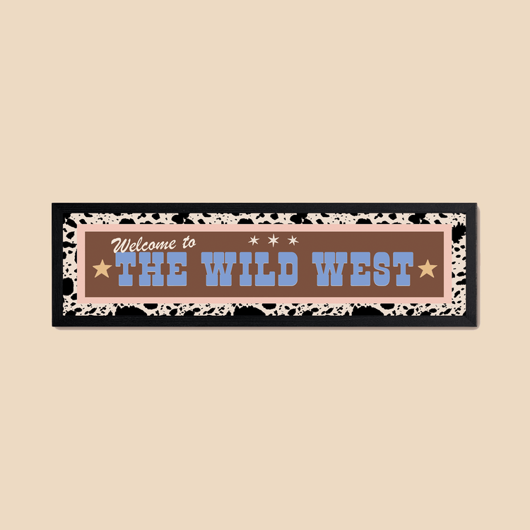 The Wild West Panoramic Framed Print