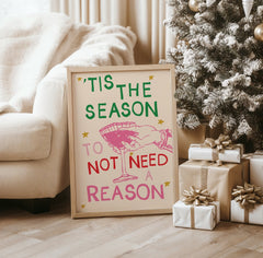 Tis The Season Christmas Wall Sign