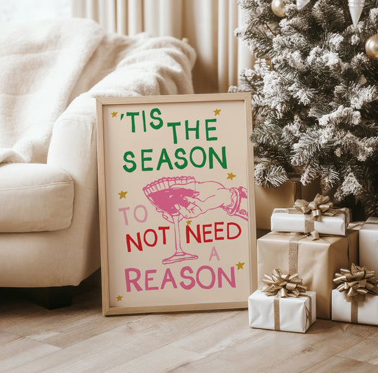 Tis The Season Christmas Wall Sign