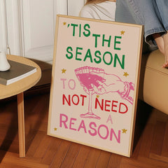 Tis The Season Christmas Wall Sign