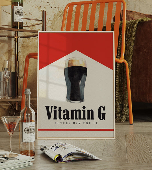 Vitamin G Pint Print