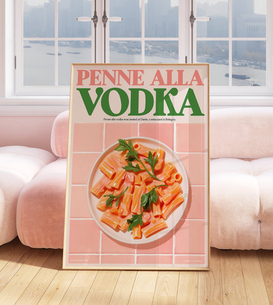 Vodka Pasta Kitchen Print