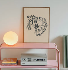 Welcome to the Mad House Funny Hallway Print