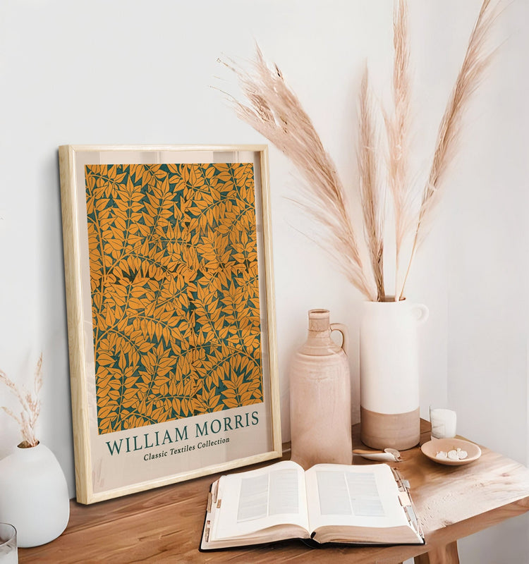 William Morris Mustard Print