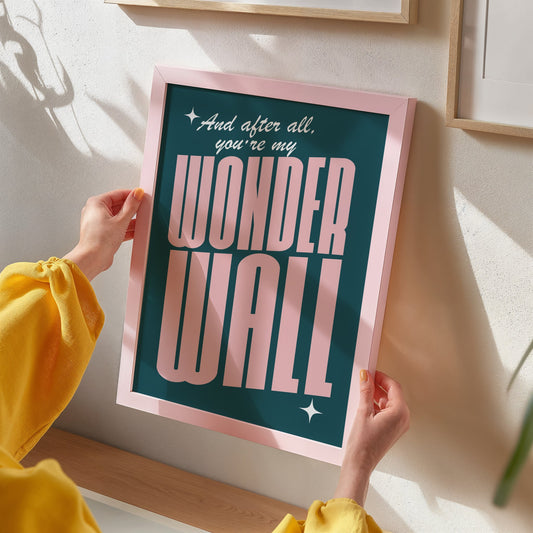 Wonderwall Inspired Print